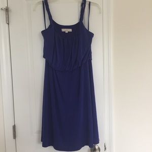 Loft Purple Strappy Summer Dress Size Large
